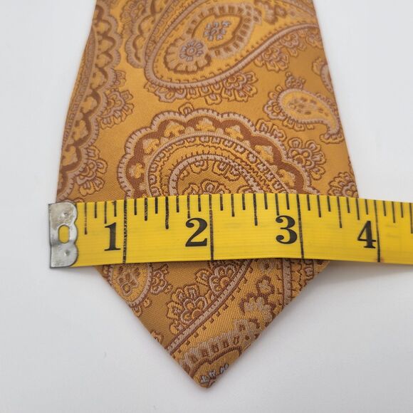 W.H. Belk Embroidered Tie Gold OS - Picture 3 of 6
